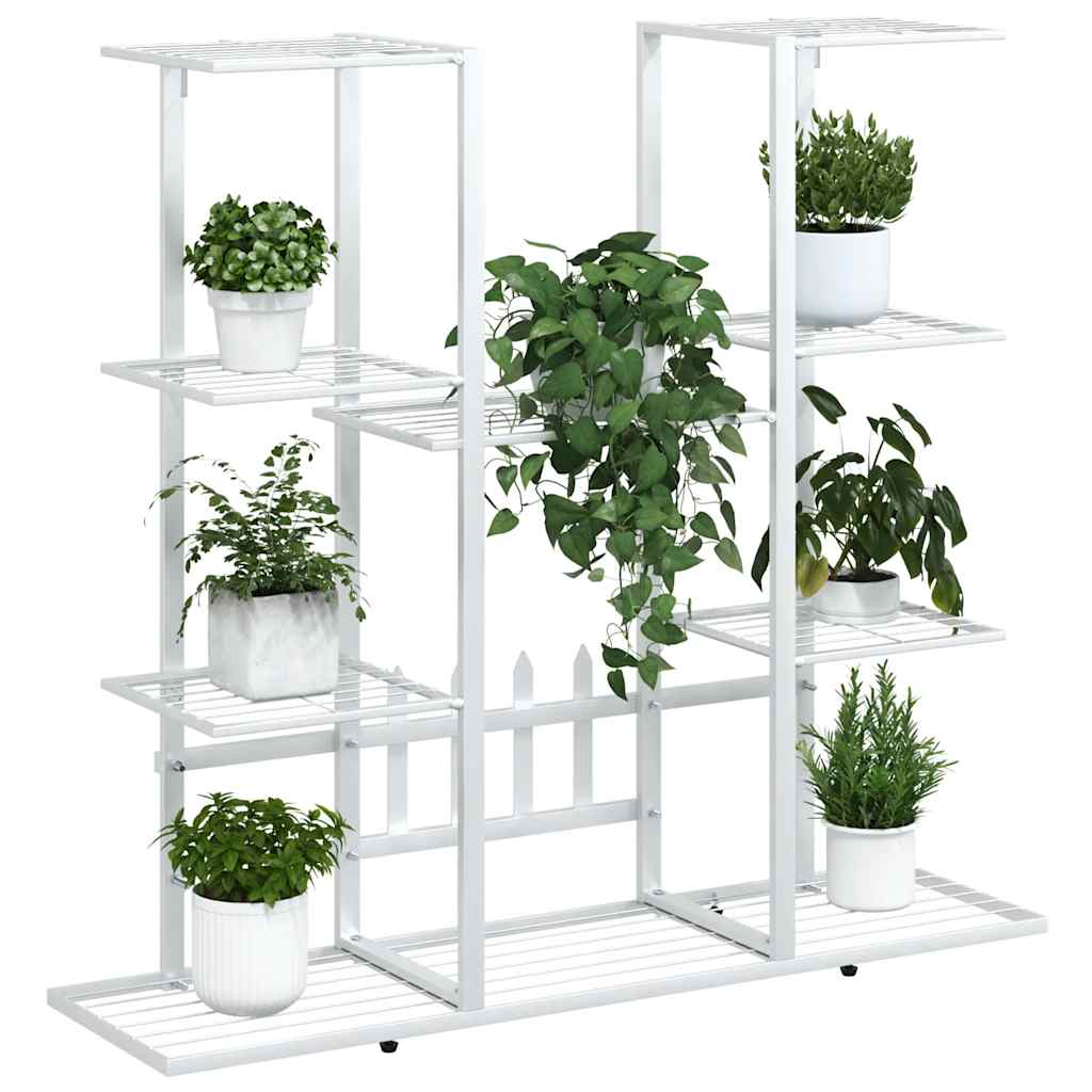 Suporte de vasos 94,5x25x89 cm ferro branco