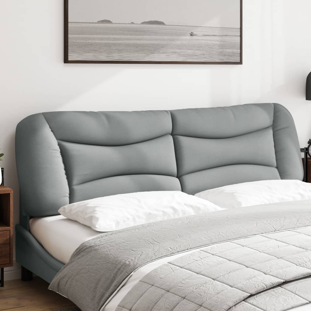 Almofadão de cabeceira hvar 183 cm tecido cinzento-claro
