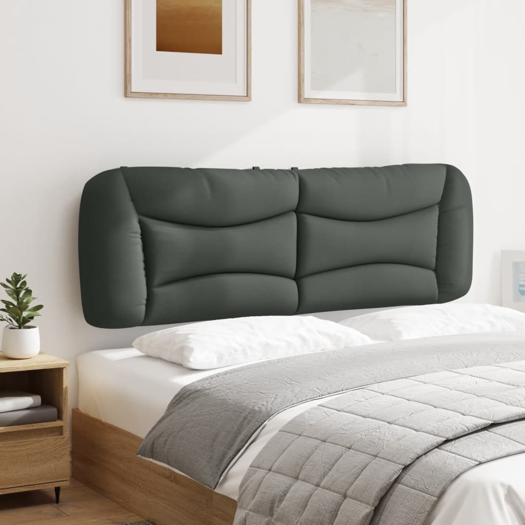 Almofadão de cabeceira hvar 152 cm tecido cinzento-escuro