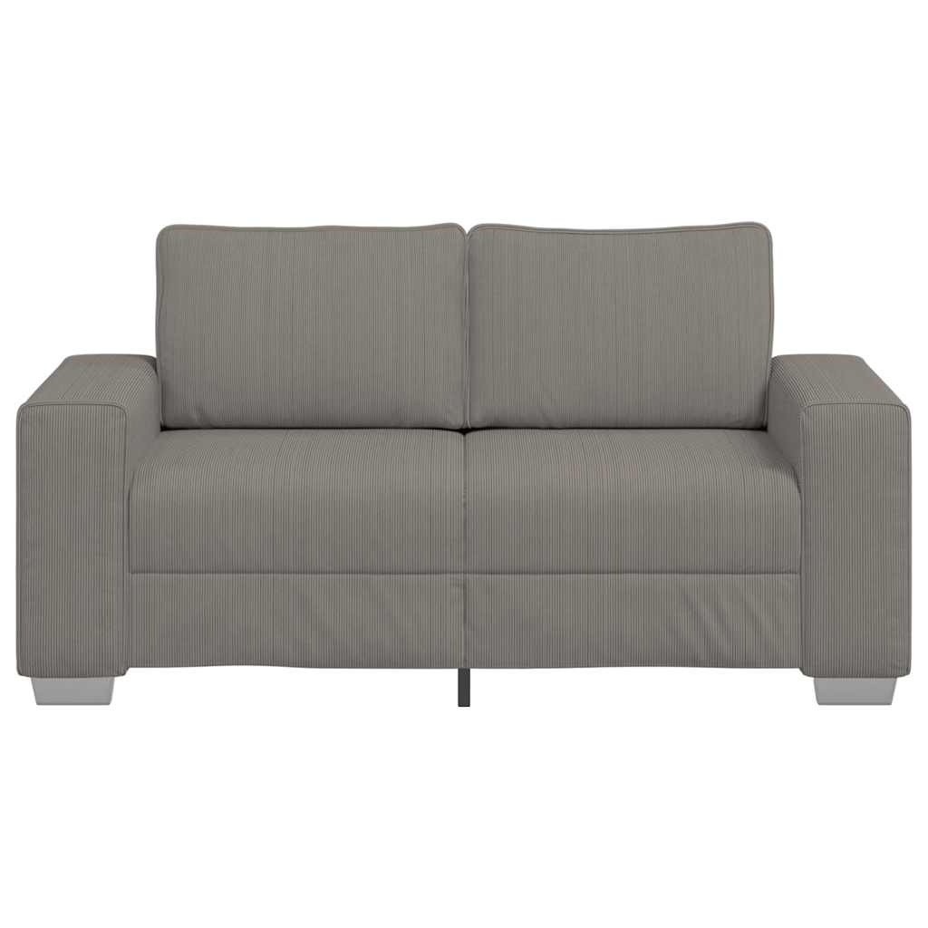 Sofá-luvas 160x77x82 cm tecido corduroy cinzento-claro