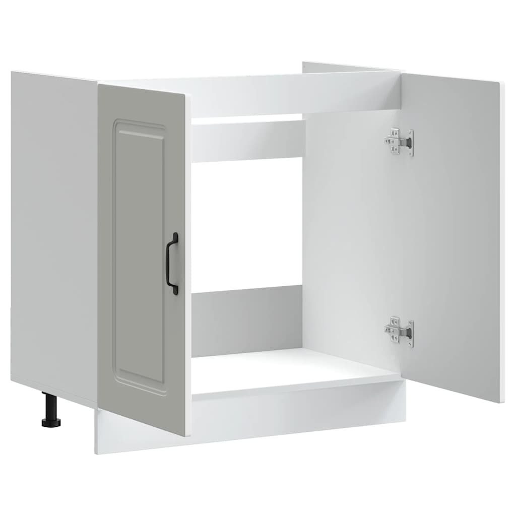 Armário baixo lavatório kalmar 80x46x81,5 cm branco
