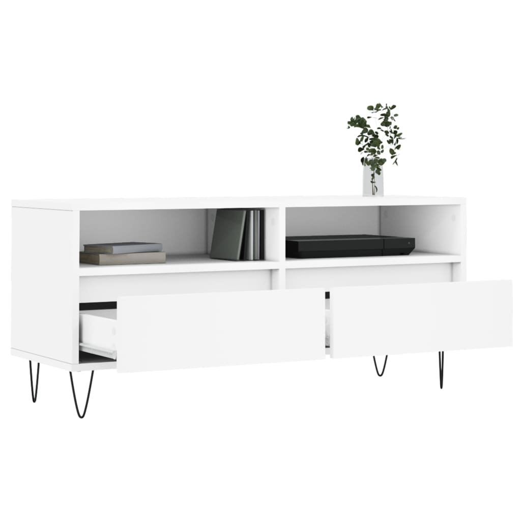 Móvel de TV 100x34,5x44,5 cm derivados de madeira branco