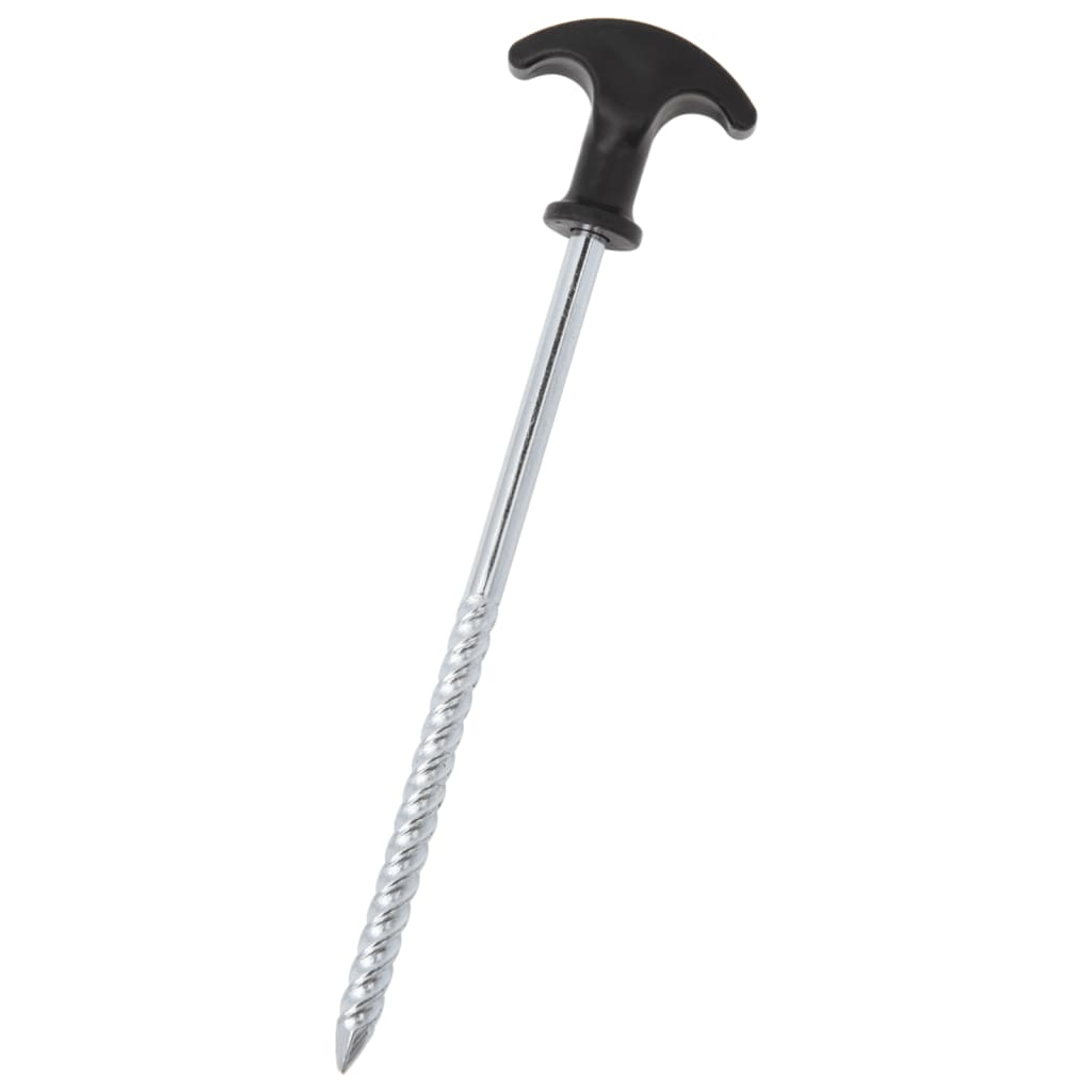 Estacas para tenda 12 pcs 20 cm ø7 mm aço galvanizado