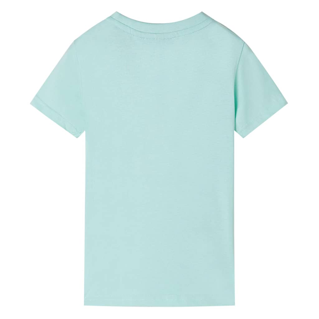 T-shirt infantil menta-claro 140