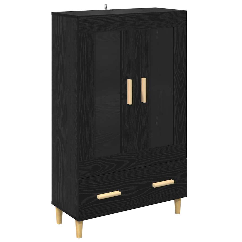 Buffê carvalho preto 70 x 31 x 115 cm derivados de madeira