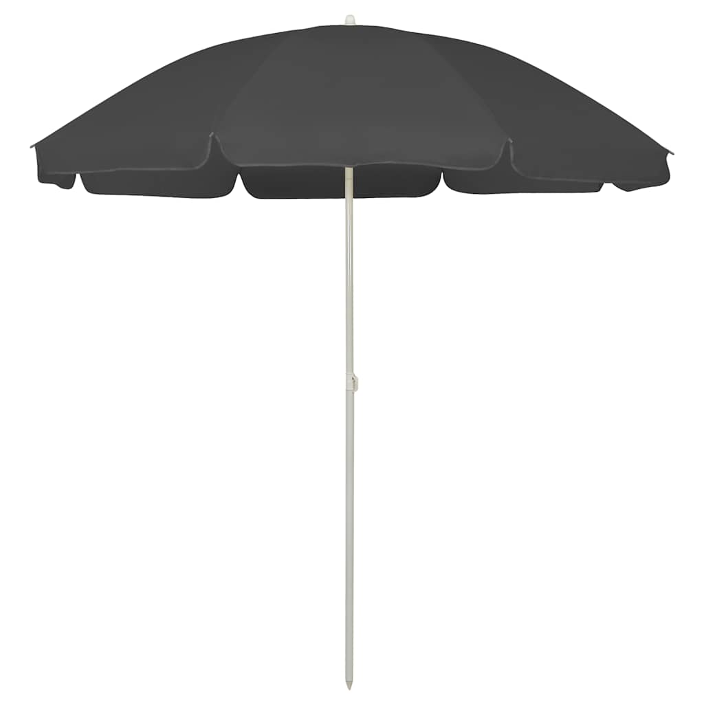 Guarda-sol de praia 240 cm antracite