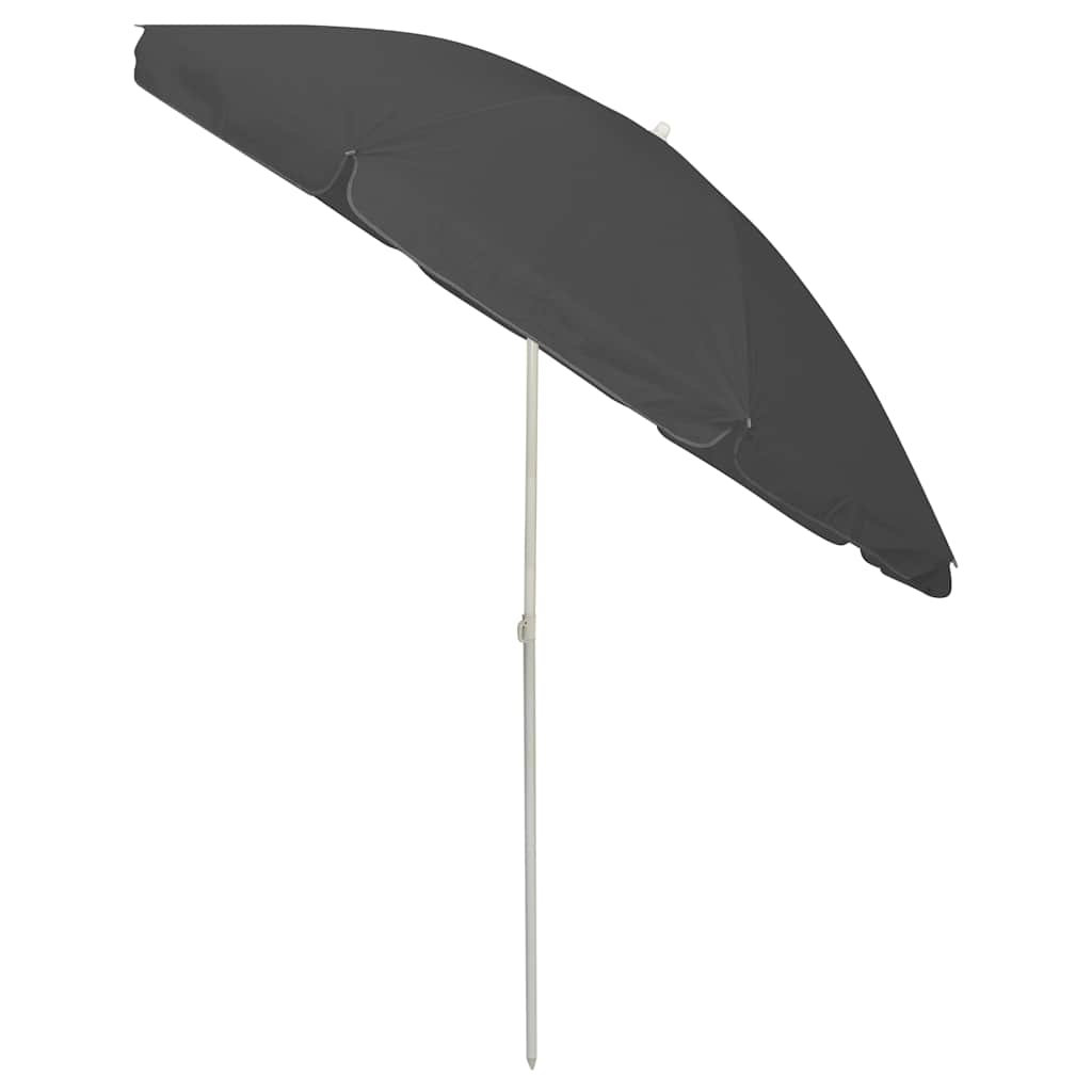 Guarda-sol de praia 240 cm antracite