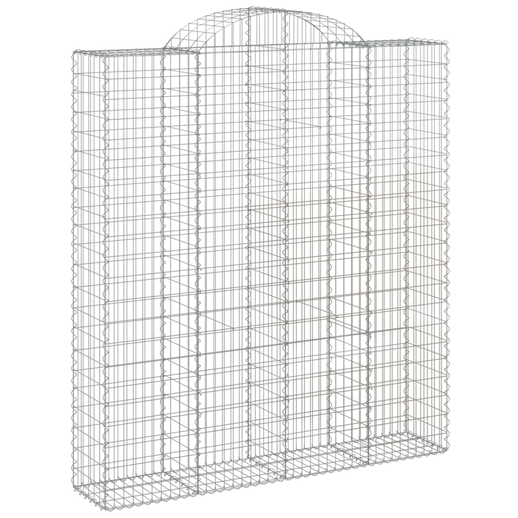 Cestos gabião arqueados 5pcs 200x50x220/240cm ferro galvanizado