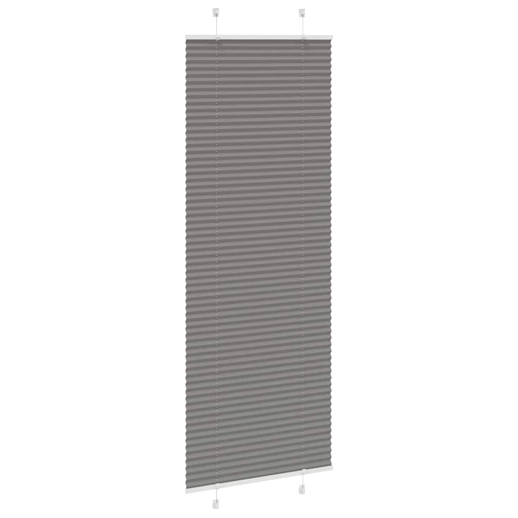 Antracite plissada cega 70x200 cm largura tecido 69,4 cm