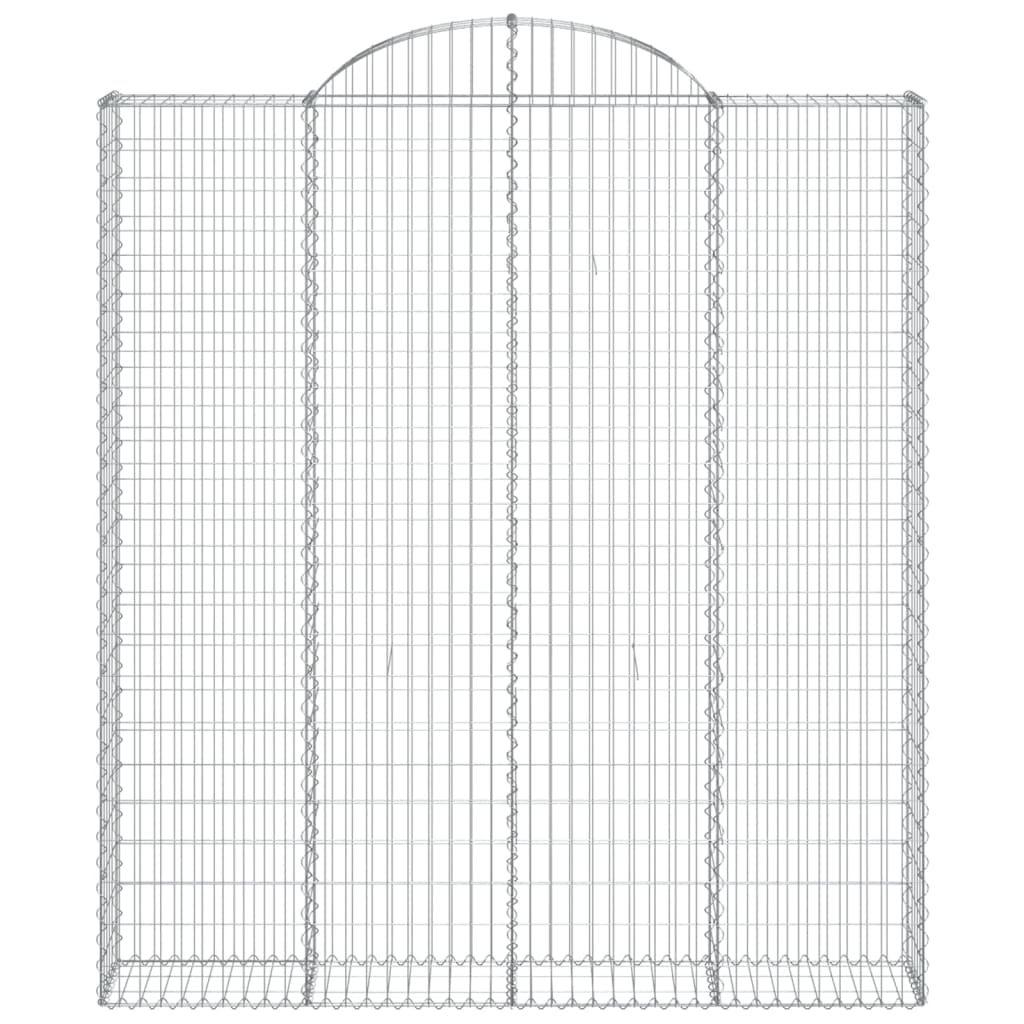 Cestos gabião arqueados 5pcs 200x30x220/240cm ferro galvanizado