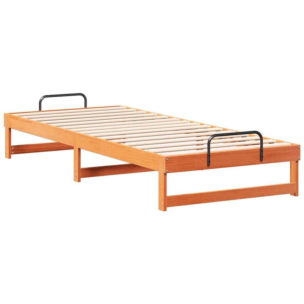 Estrutura da cama castanho 80 x 220 cm