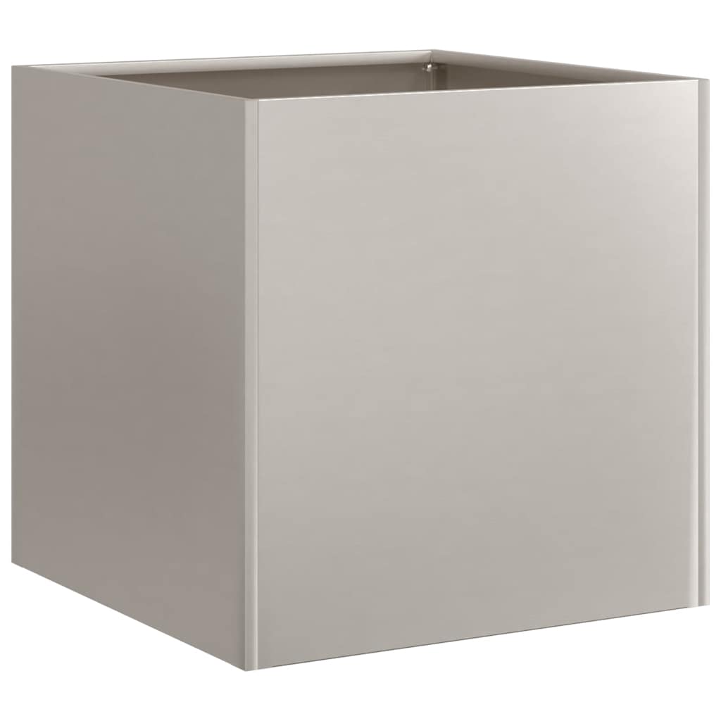 Floreira enferrujada 40x40x40 cm aço resistente