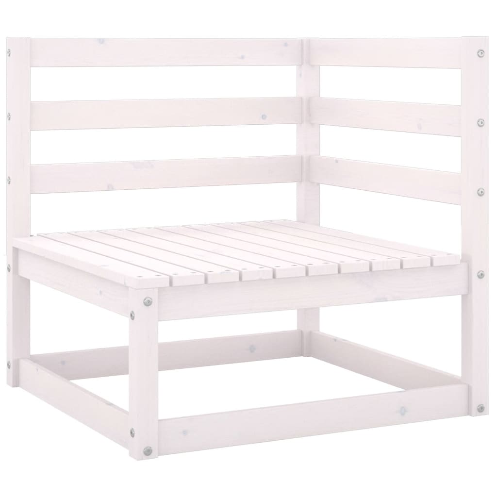 6 Pcs conjunto lounge de jardim com almofadões pinho maciço