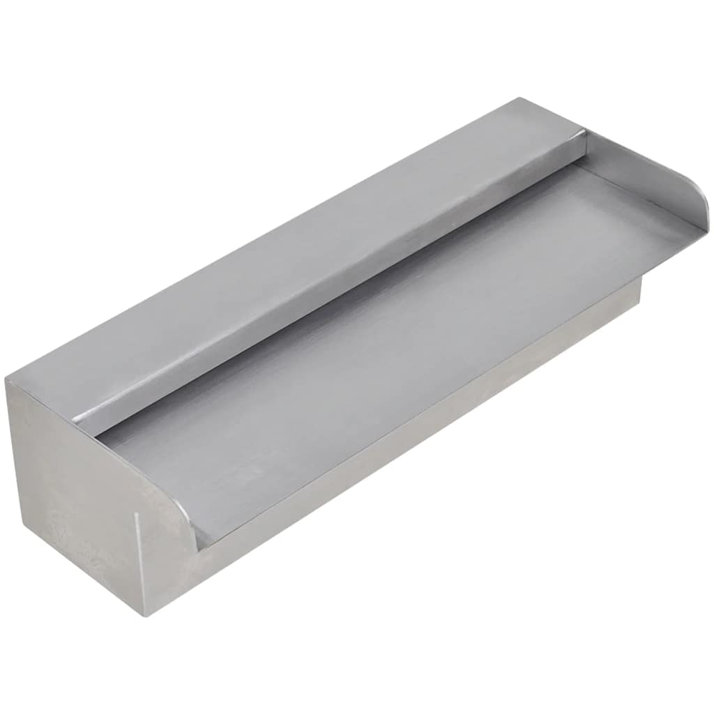 Fonte para piscina retangular 30 cm aço inoxidável