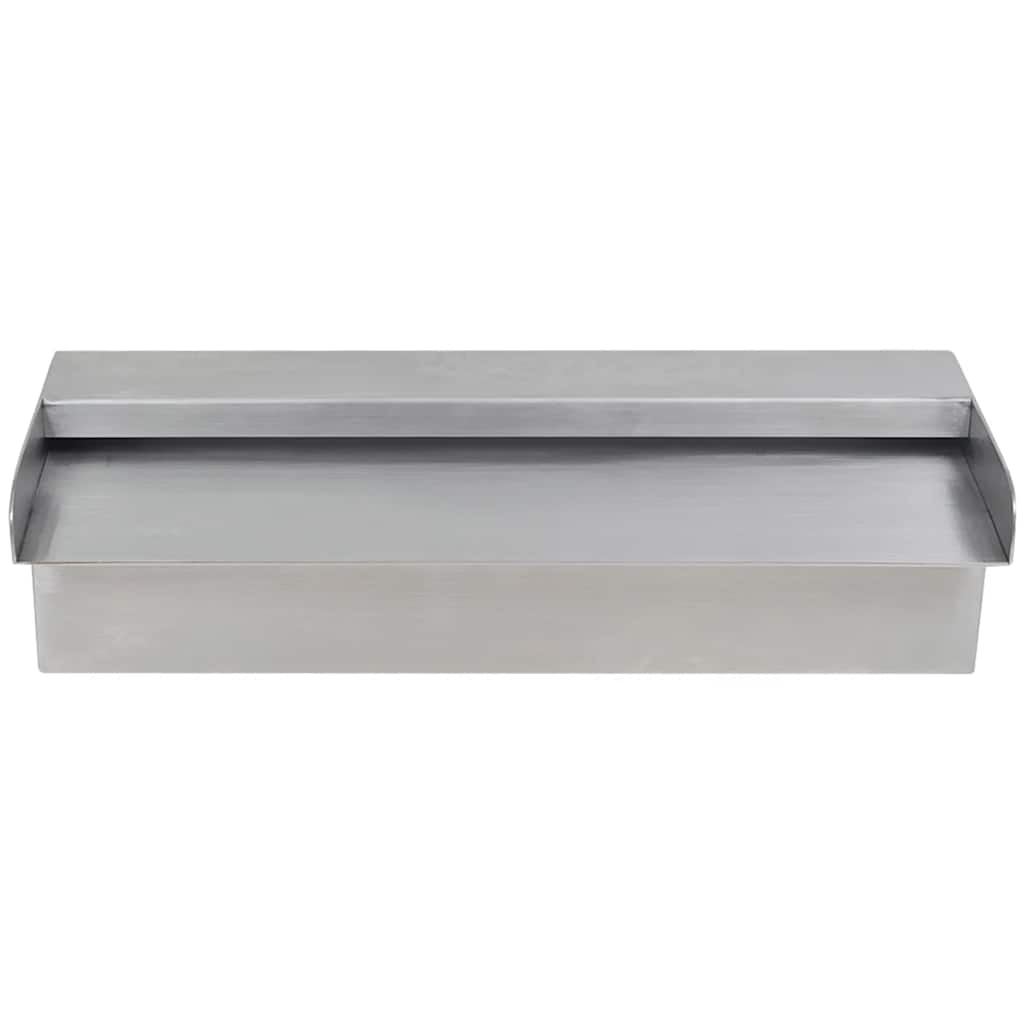 Fonte para piscina retangular 30 cm aço inoxidável
