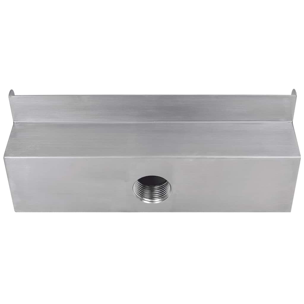 Fonte para piscina retangular 30 cm aço inoxidável