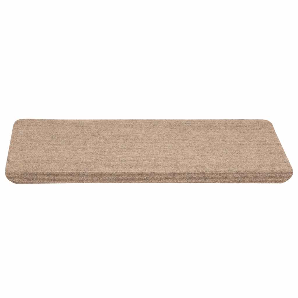 Tapetes de escada adesivos 30 pcs 65x24,5x3,5 cm bege