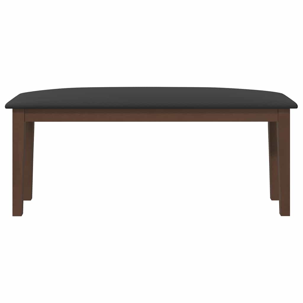 Banco 110 cm madeira seringueira maciça castanho