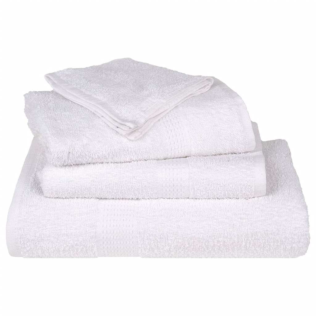 Toalhas de sauna frogn 4 pcs 80x200 cm 360 g/m² branco
