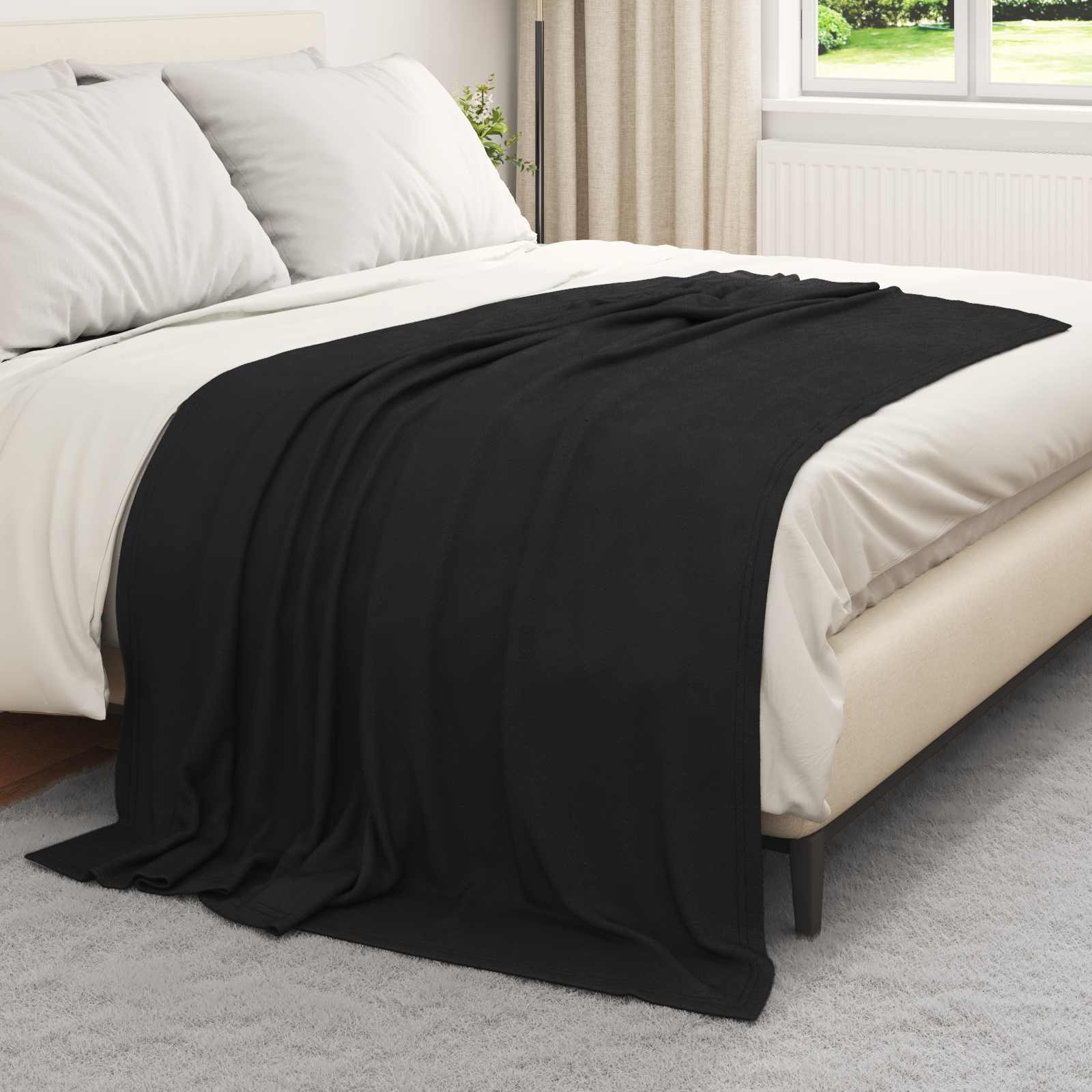 Cobertores de sofá 24 unid. preto 200 x 150 cm 10.08 lã