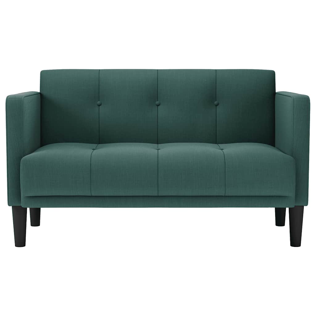 Sofá-luvas 111 cm tecido verde-escuro
