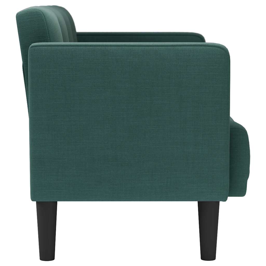 Sofá-luvas 111 cm tecido verde-escuro