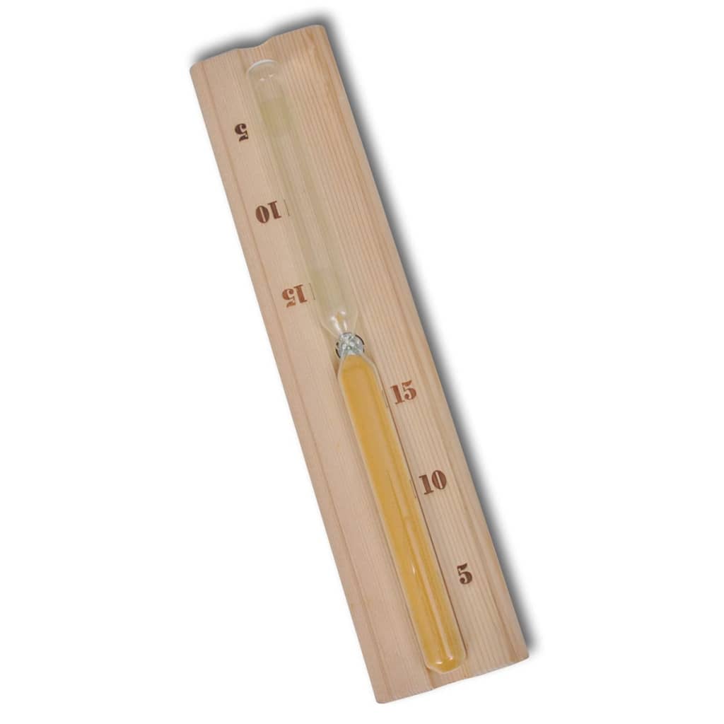 5 Pcs acessórios sauna balde/colher/ampulheta/termo-higrómetro