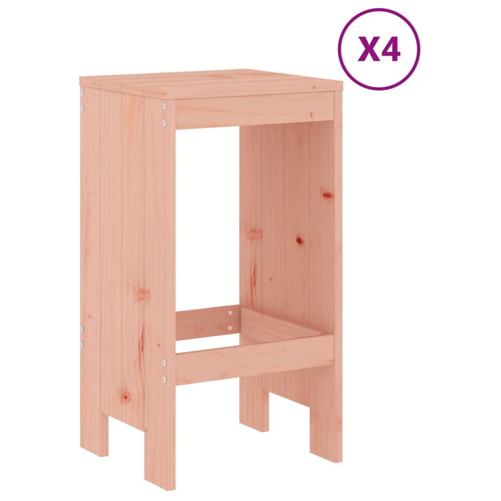 5 Pcs conjunto de bar para jardim madeira de douglas maciça