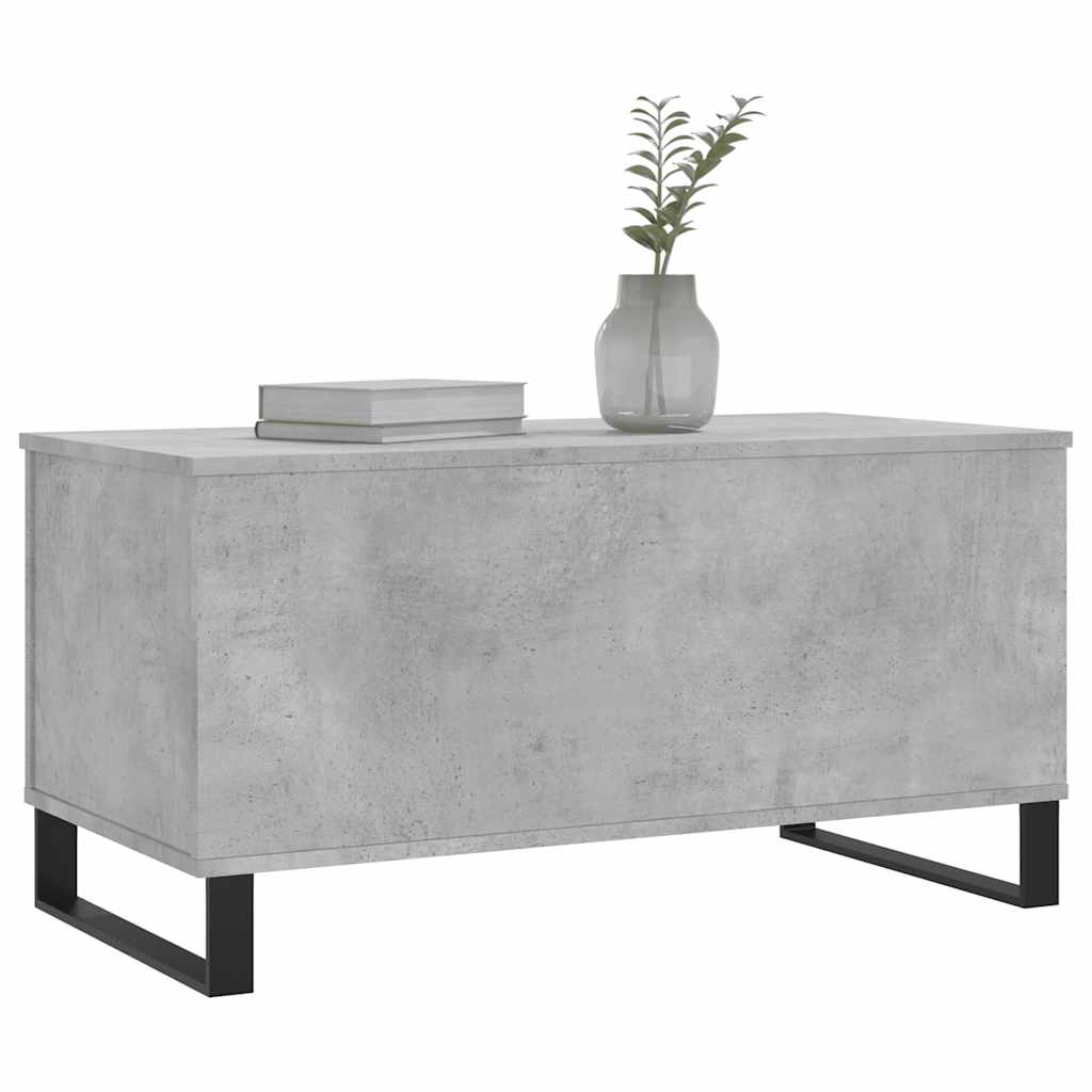 Mesa de centro 90x44,5x45 derivados de madeira cinzento cimento