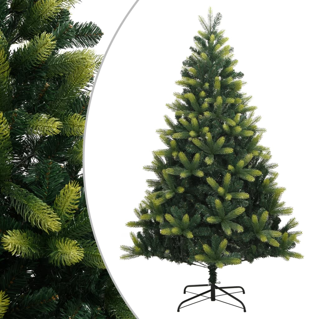 Árvore de natal artificial articulada com suporte 180 cm