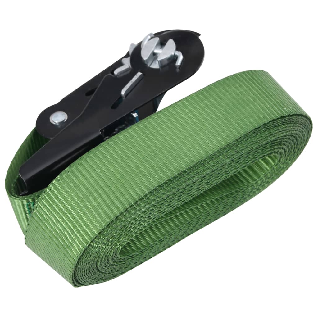 Cintas de fixação c/ roquete 20 pcs 800 dan 6 m verde