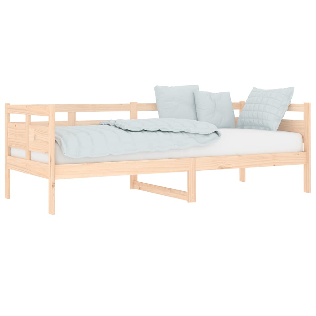 Sofá-cama 80x200 cm madeira de pinho maciça
