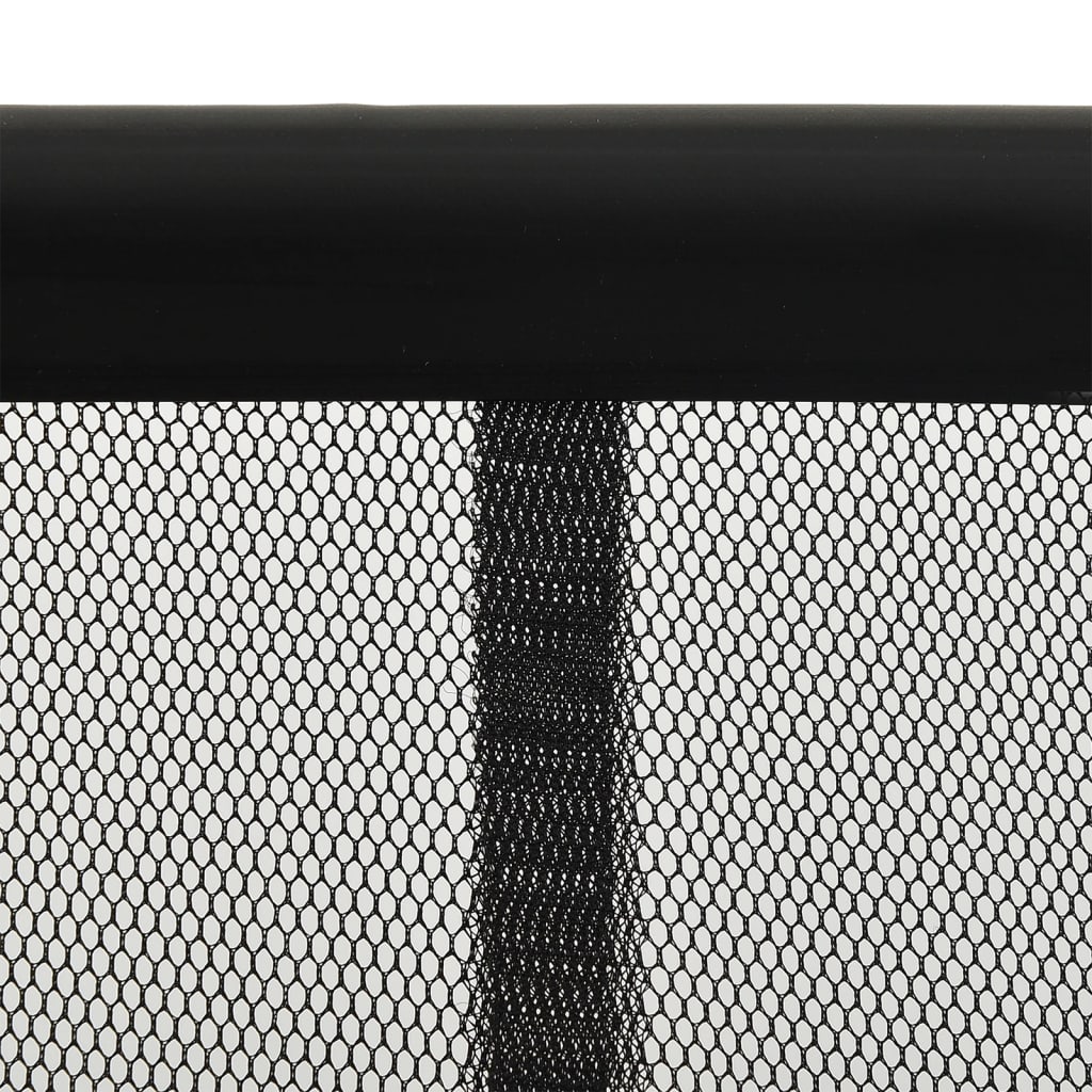 Cortina porta anti-insetos c/ 5 painéis 120x240 cm malha preto