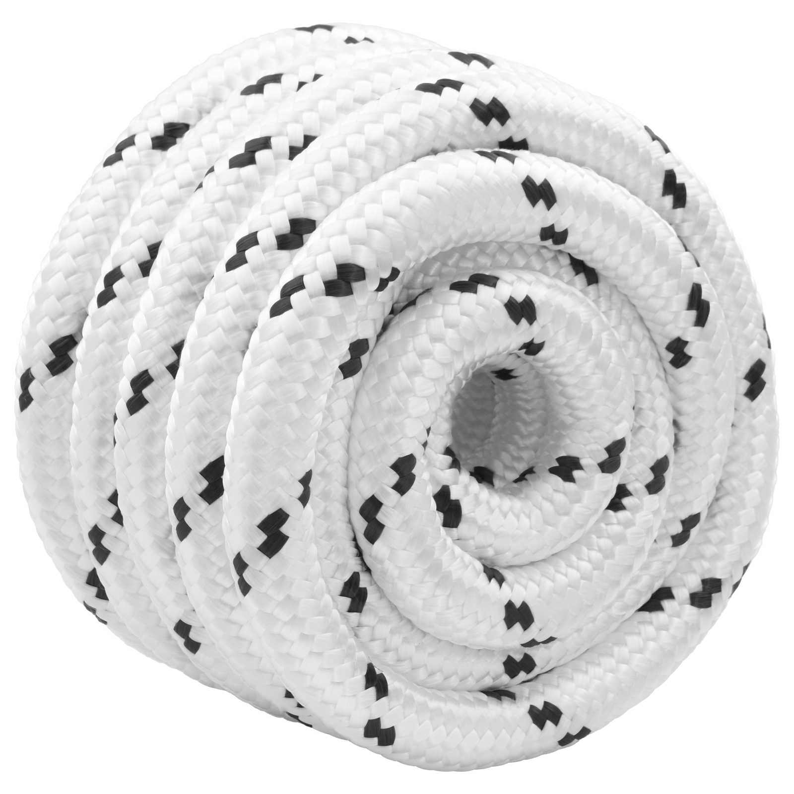 Corda de barco 2.5 mm 25 m branco poliéster