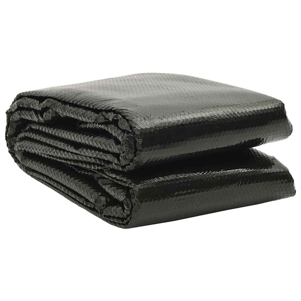 Cobertura para piscina 732x366 cm PE preto