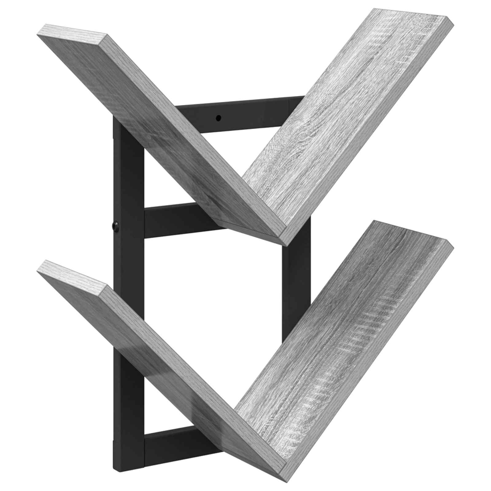 Prateleira flutuante de parede sonoma cinzento 43 x 15 x 47 cm
