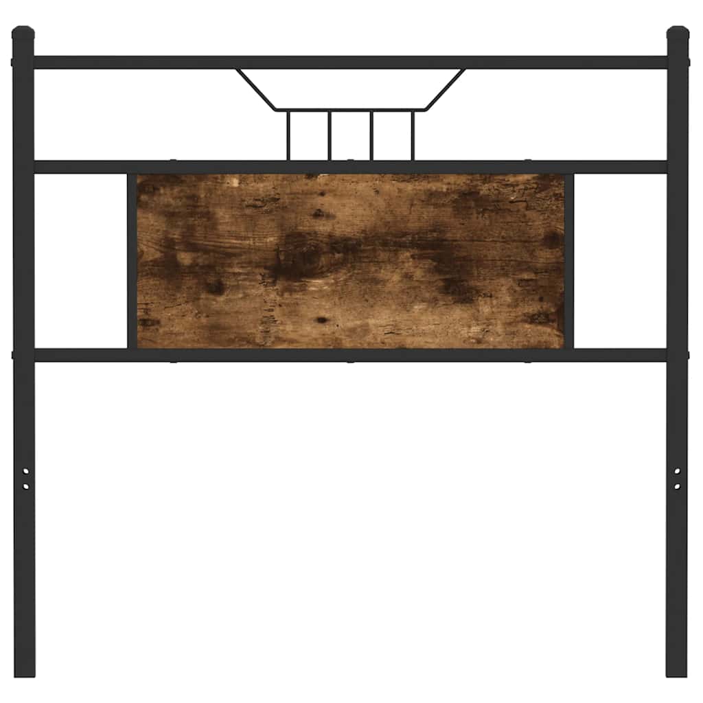 Cabeceira de substituição 80 cm derivados madeira/aço carvalho fumado