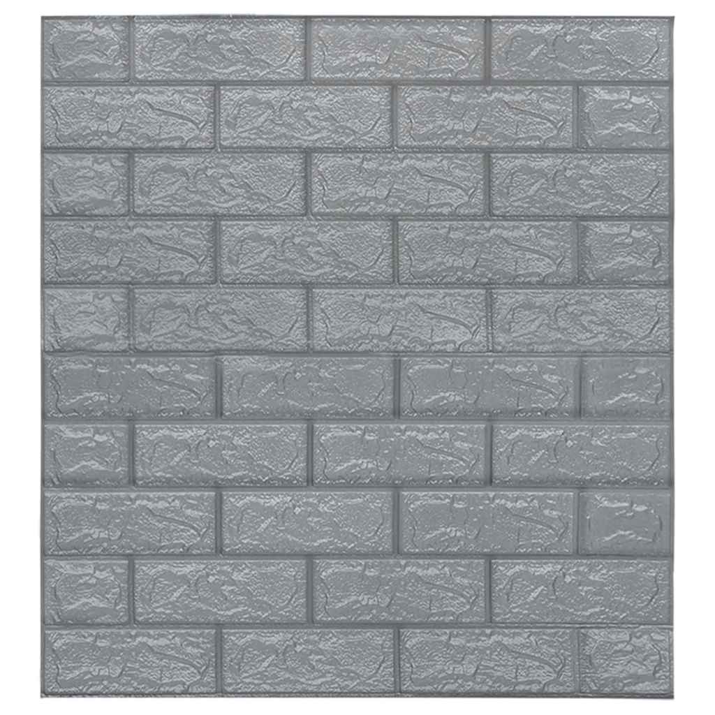 Papel de parede 3d autoadesivo tijolos 20 pcs antracite