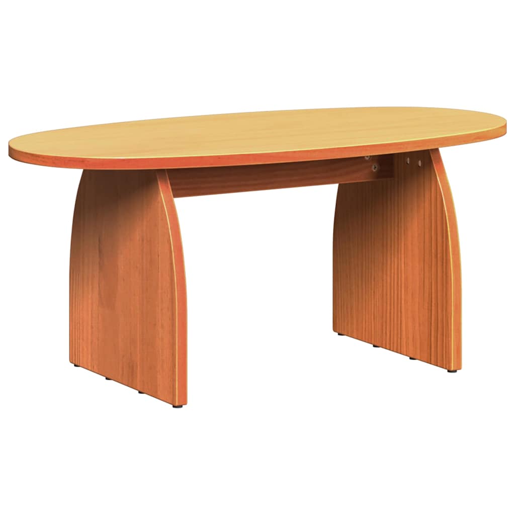 Mesa de centro marrom cera 80 x 40 x 35 cm
