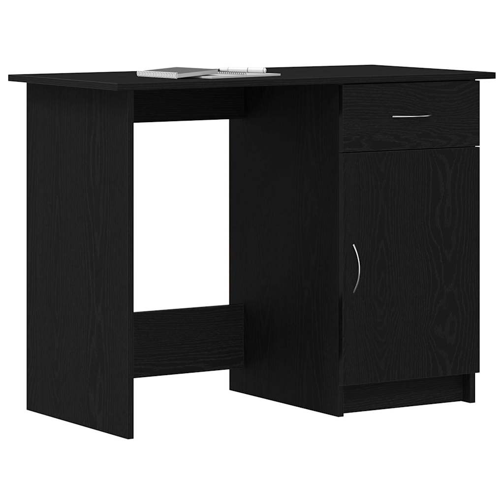 Mesa carvalho preto derivados de madeira 100 x 50 x 76 cm