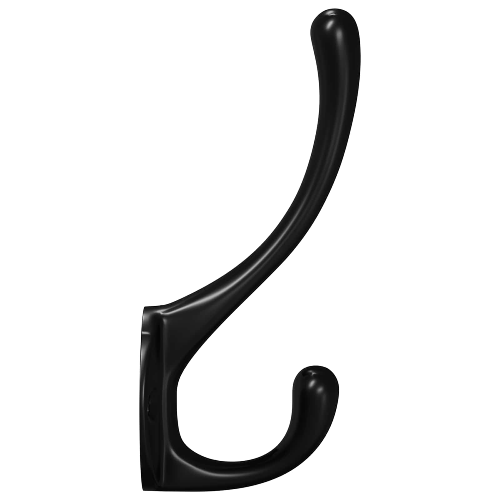 Cabide de roupas 346 unid. preto 102 x 29 x 47mm liga de zinco