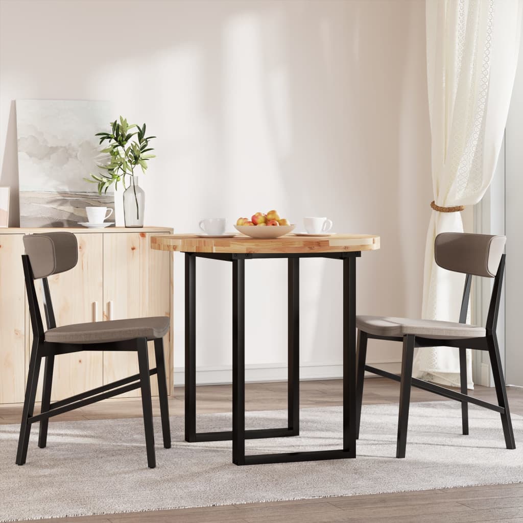 Tampo de mesa redondo ø80x4 cm madeira de acácia maciça