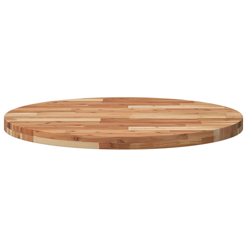 Tampo de mesa redondo ø80x4 cm madeira de acácia maciça