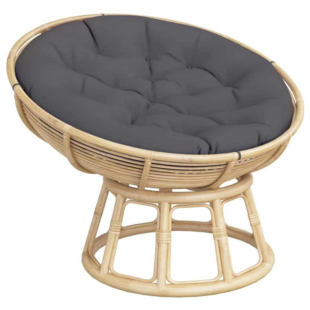 Almofadão redondo ø 100 x11 cm tecido oxford antracite