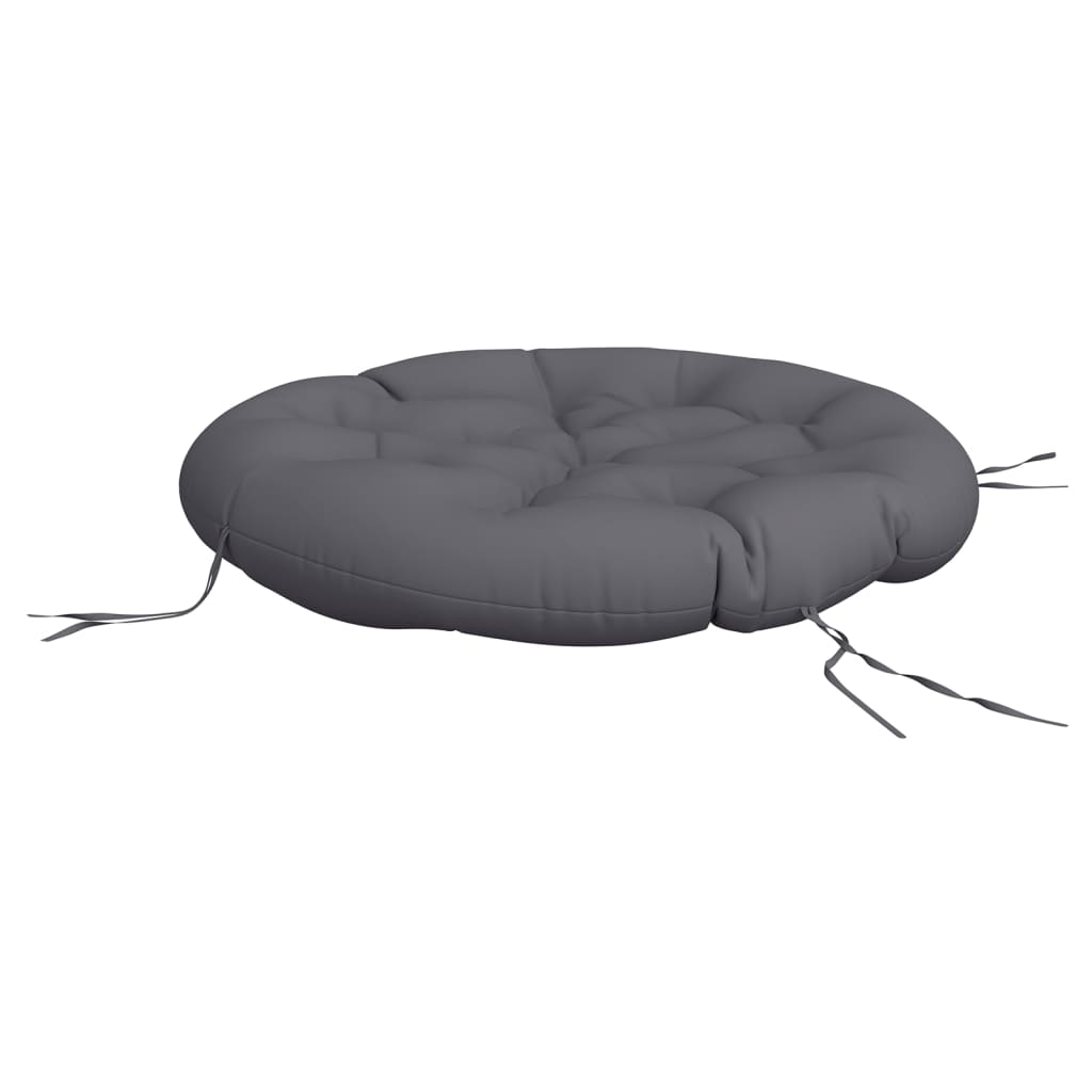 Almofadão redondo ø 100 x11 cm tecido oxford antracite