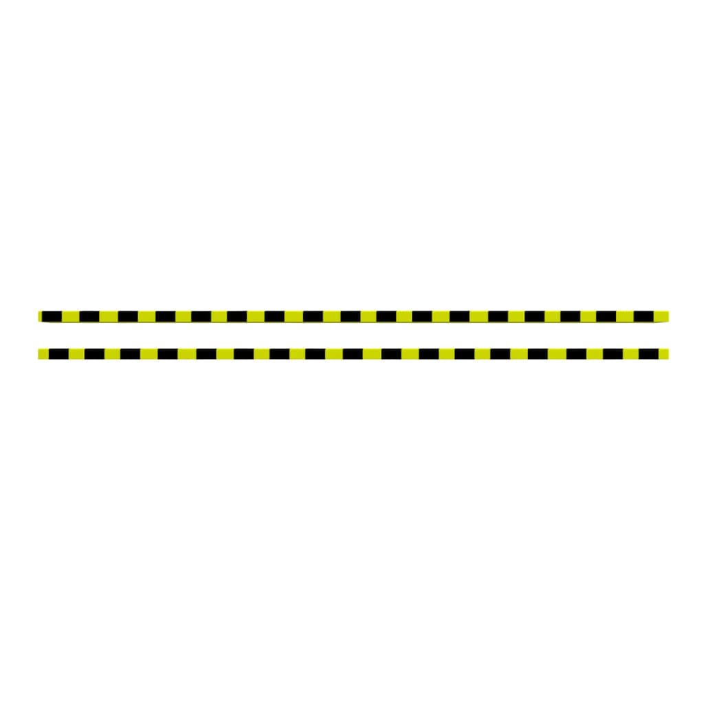 Protetores de canto 2 pcs 6x2x101,5 cm pu amarelo e preto