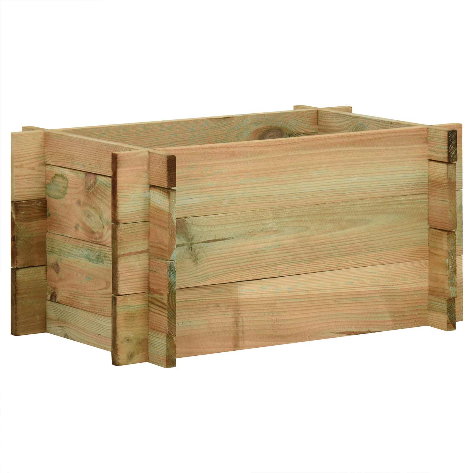 Cama elevada de vegetais para jardim verde 80 x 80 x 32 cm