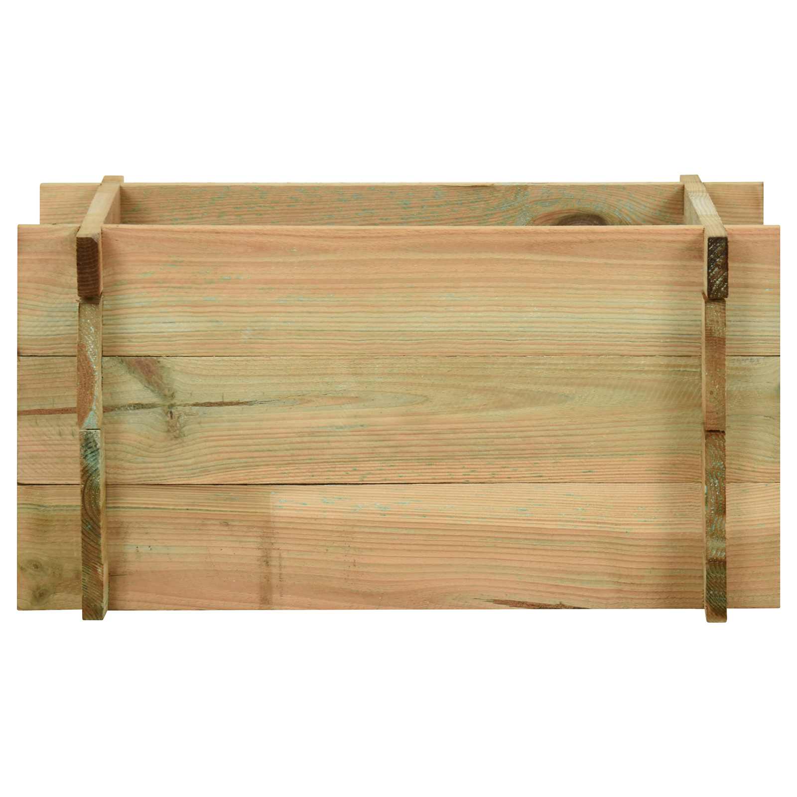Cama elevada de vegetais para jardim verde 80 x 80 x 32 cm