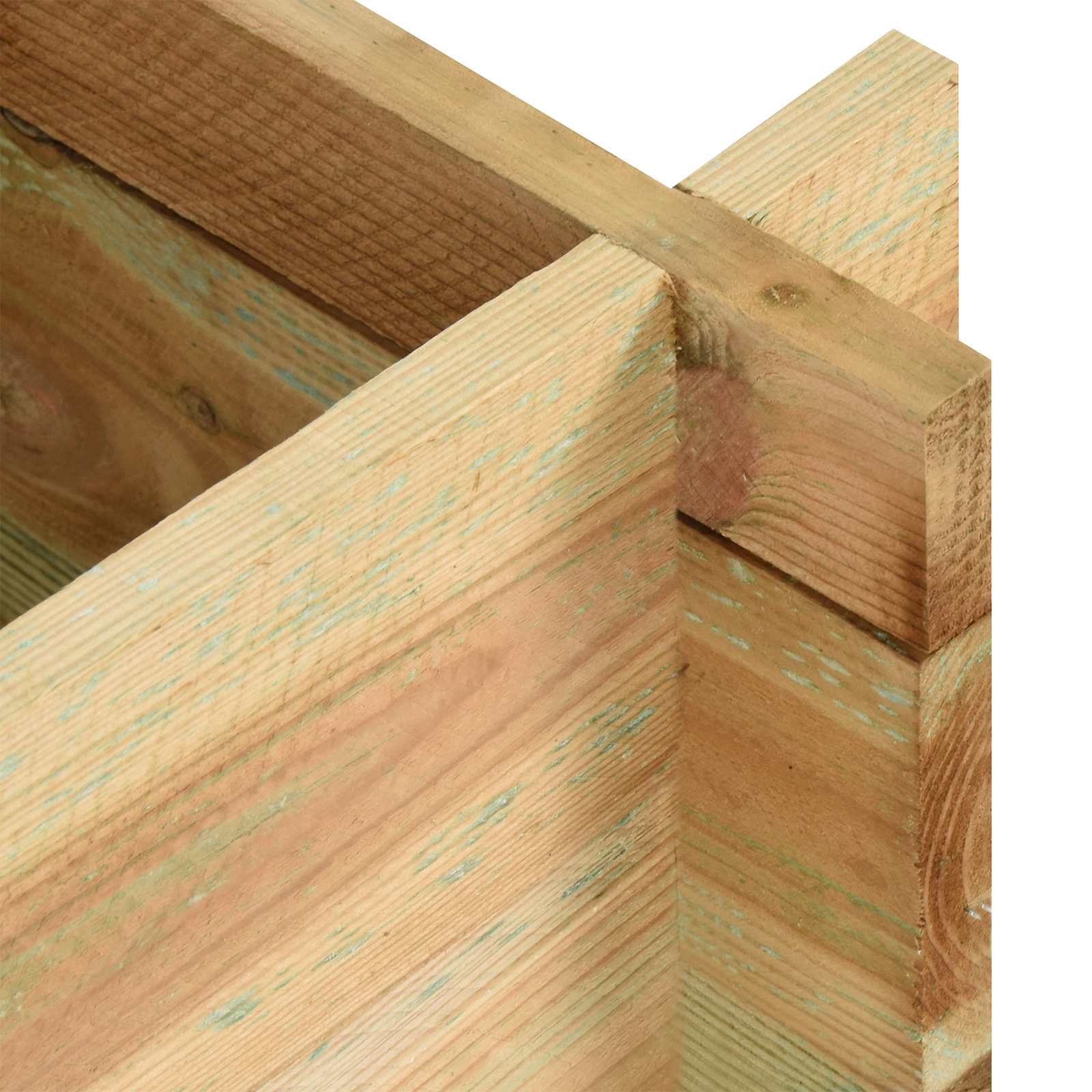 Cama elevada de vegetais para jardim verde 80 x 80 x 32 cm
