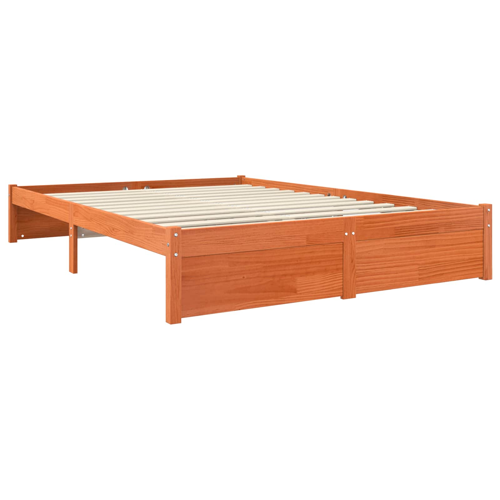 Estrutura da cama marrom cera 150 x 200 cm